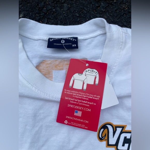 Virginia Commonwealth University VCU Rams Sport Jersey Spellout Shirt NWT XS - Picture 3 of 8